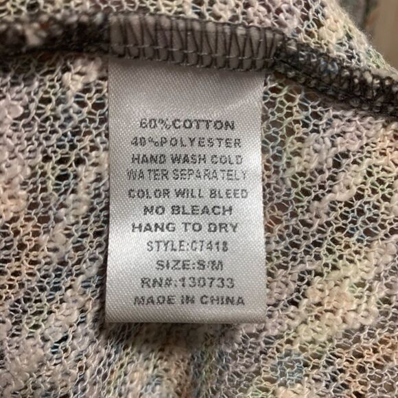 Umgee Womens Sleeveless Open Front Tasseled Mid Length Cardigan S/M Boho Western - Picture 5 of 8